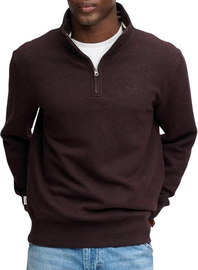 Superdry Essential Serif Half Zip Sweater Heren