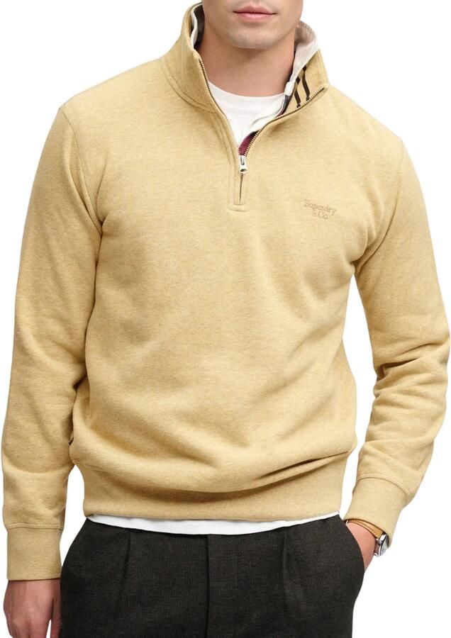 Superdry Essential Serif Half Zip Sweater Heren