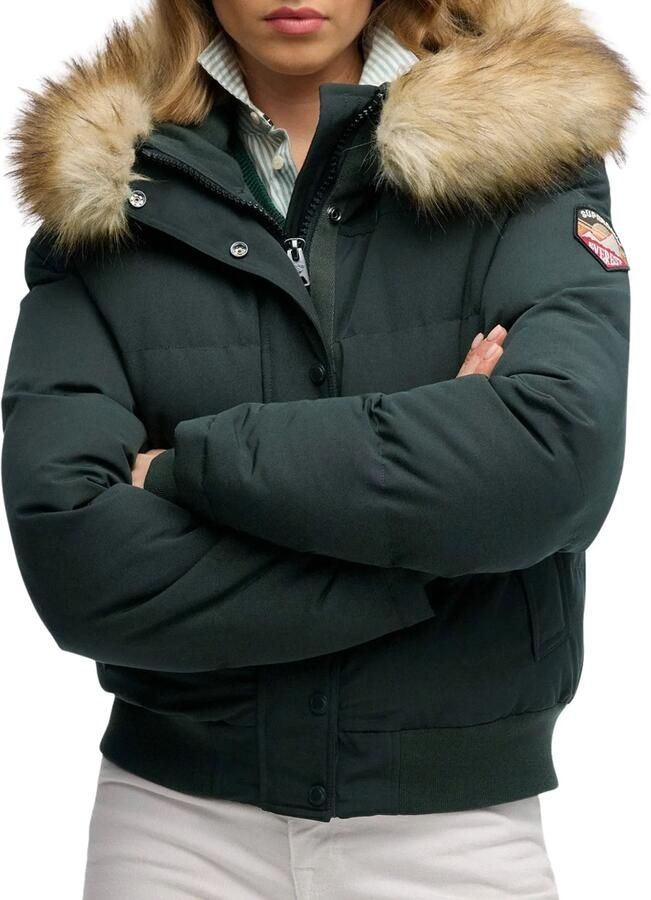 Superdry Everest Hooded Bomber Winterjas Dames