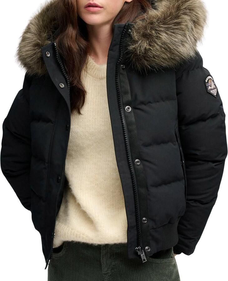 Superdry Everest Hooded Bomber Winterjas Dames