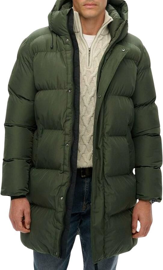 Superdry Fuji Padded Hooded Sports Puffer Mid Jas Heren