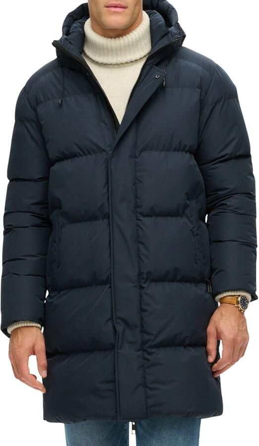 Superdry Fuji Padded Hooded Sports Puffer Mid Jas Heren