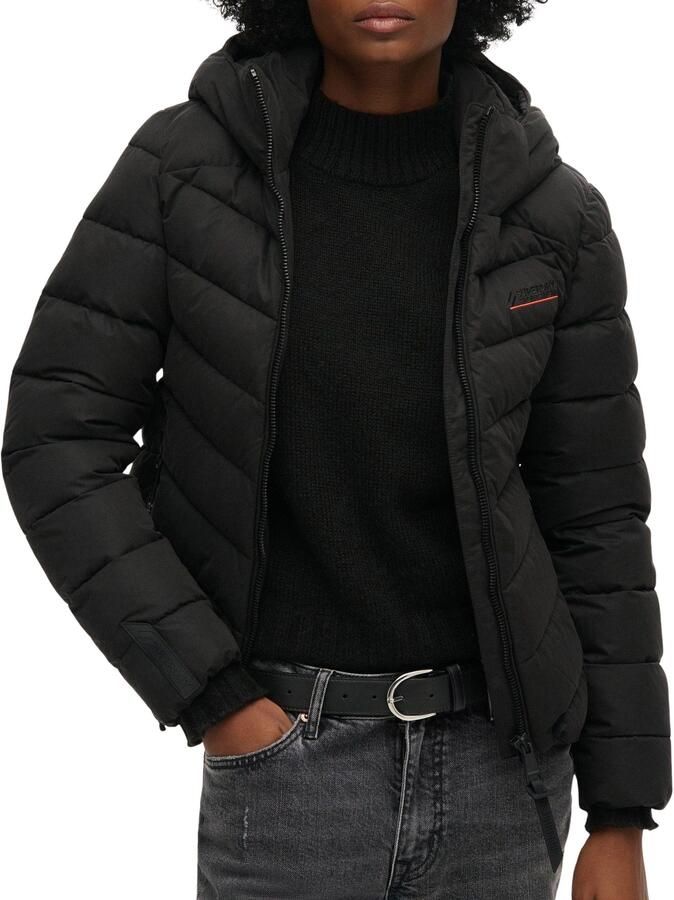 Superdry Gewatteerde jas HOODED MICROFIBRE PADDED JKT