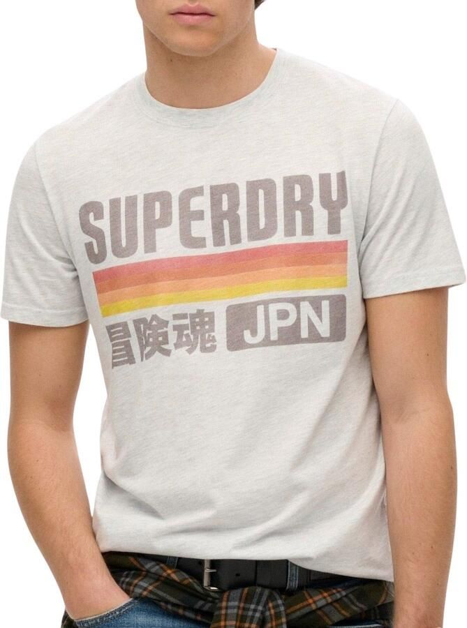 Superdry T-shirt Korte Mouw T-shirt Japan Stripe Relaxed