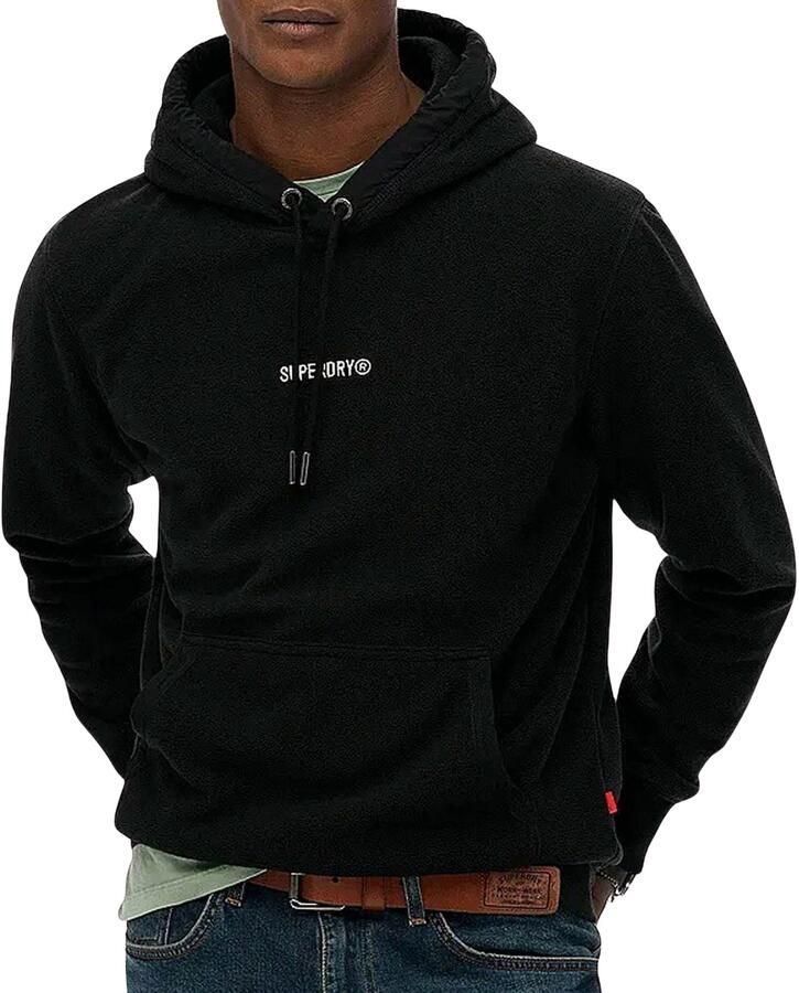 Superdry Micro Logo Fleece Hoodie Heren