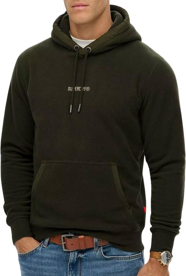 Superdry Micro Logo Fleece Hoodie Heren