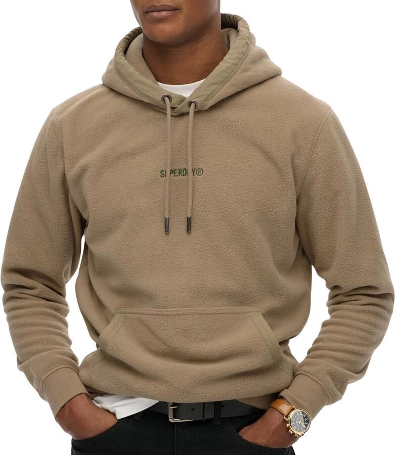 Superdry Micro Logo Fleece Hoodie Heren