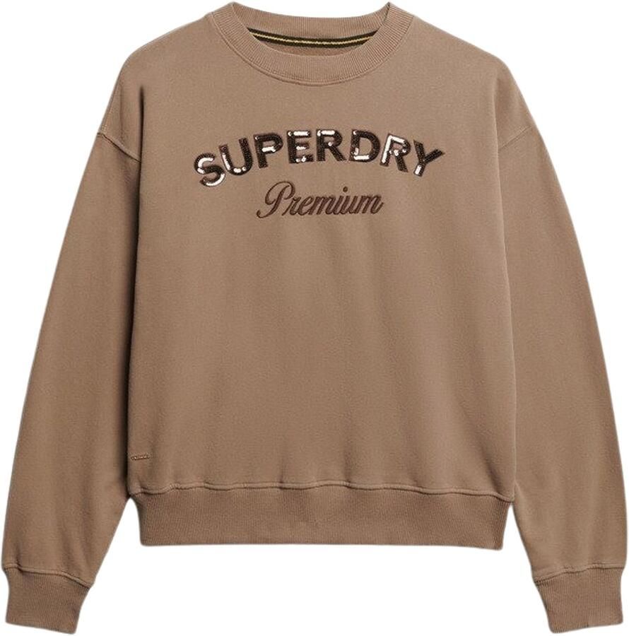 Superdry Premium Design Loose Crew Sweater Dames
