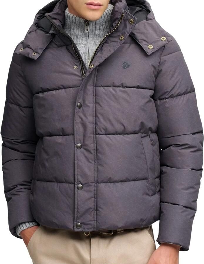 Superdry Gewatteerd jack met capuchon en ritssluiting