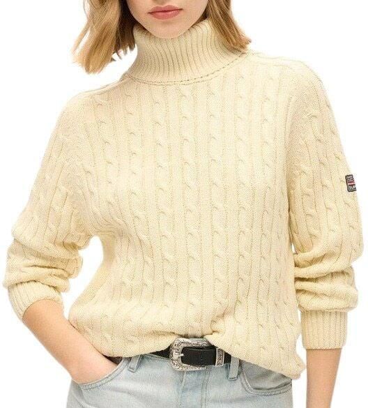Superdry Slouchy Cable Roll Neck Trui Dames