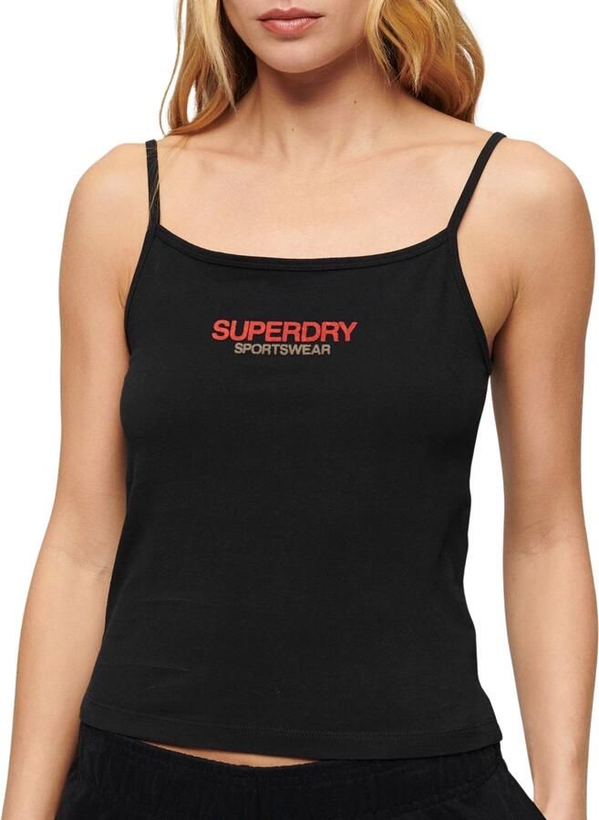 Superdry Sportswear Logo Fitted Cami Tanktop Dames