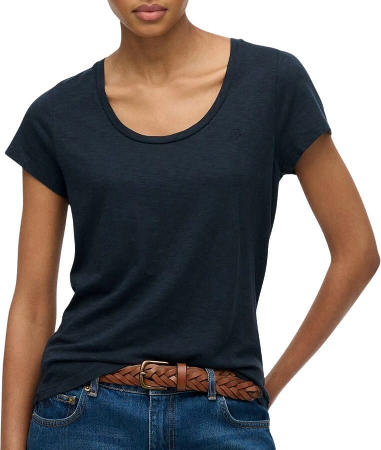 Superdry Studios Scoop Neck Shirt Dames