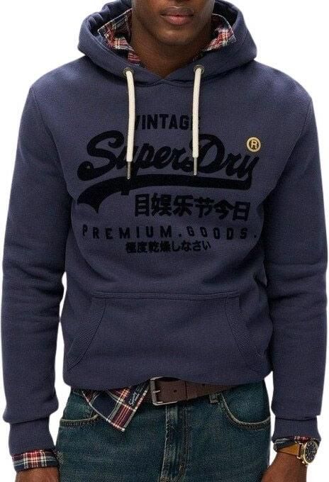 Superdry Sweater Sweatshirt à capuche Vintage Logo Ton sur Ton