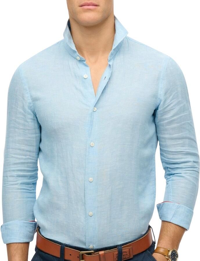 Superdry Overhemd met lange mouwen VACATION L S LINEN SHIRT