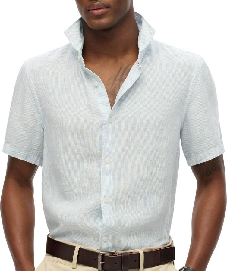 Superdry Overhemd met korte mouwen VACATION LINEN S S SHIRT