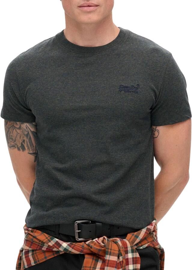 Superdry T-shirt Korte Mouw T-shirt en coton bio Essential Logo