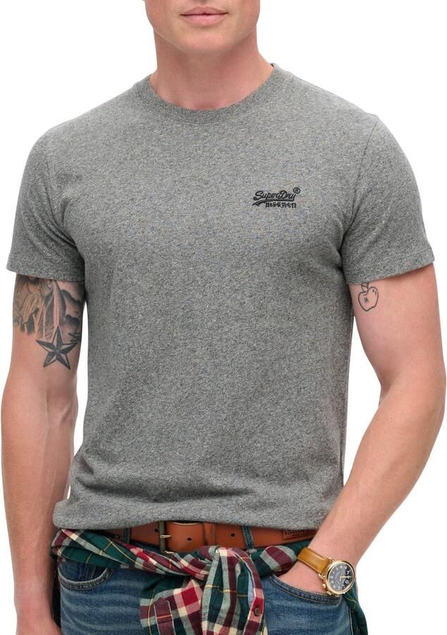 Superdry Shirt met ronde hals Organic Cotton Essential Logo T-Shirt
