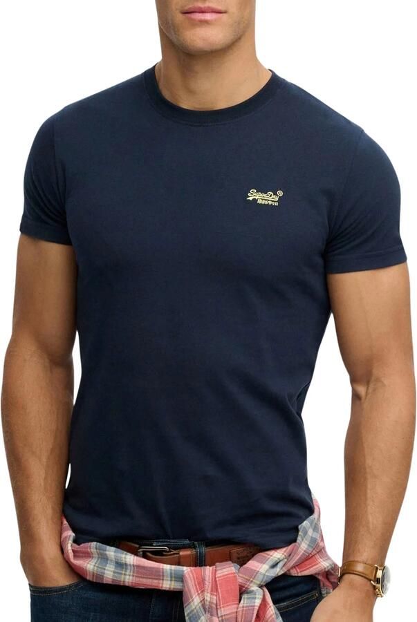 Superdry T-shirt Korte Mouw Essentieel EMB-T-shirt met logo