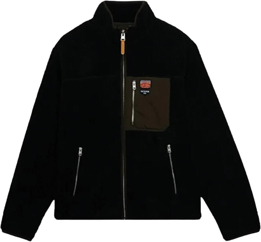 Superdry Trainingsjack Vintage retro fleecejack met volledige ritssluiting