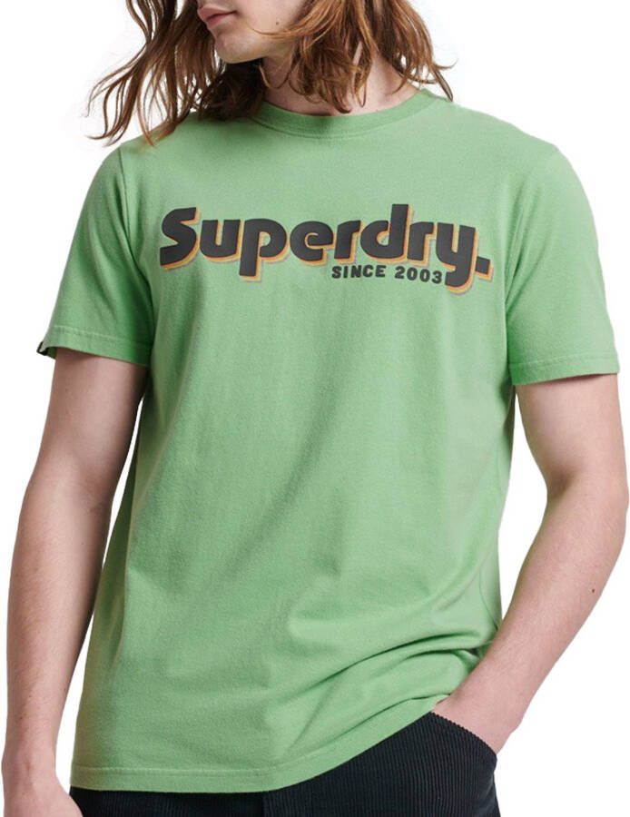 Superdry Groene Stijlvolle Print T-shirt Green Heren