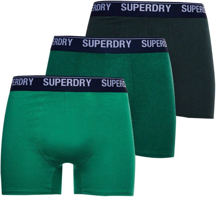 Superdry Boxershort met labeldetails in een set van 3 stuks