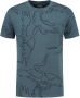 Superdry regular fit T-shirt met all over print Blue Bottle Overdye - Thumbnail 2
