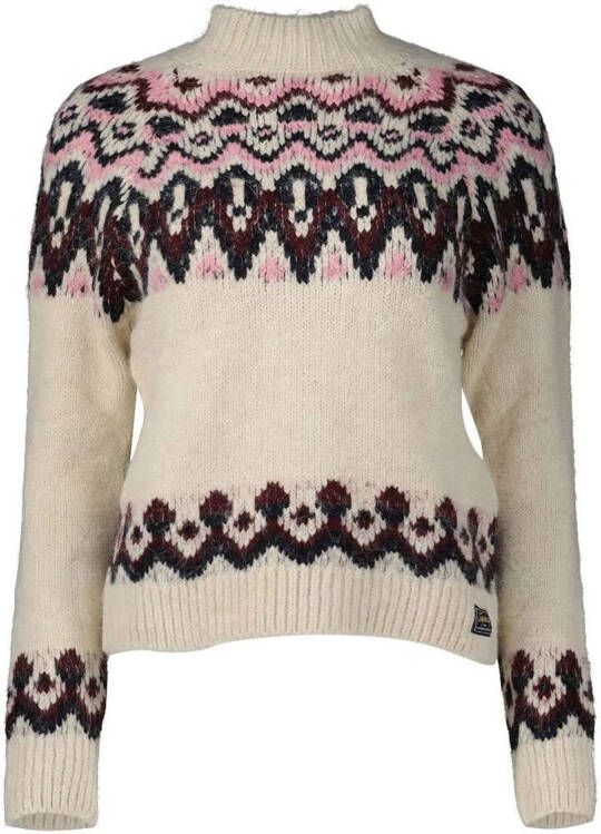 Superdry Vintage Slouchy Fairisle Knit Sweater Dames