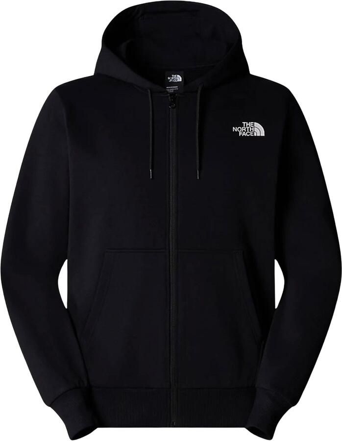 The North Face Eenvoudige Dome Volledige Rits Hoodie Black Heren