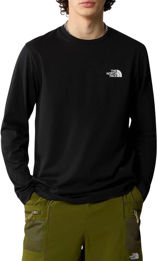 The North Face T-Shirt Lange Mouw NF0A87QN M L D SIMPLE DOME-JK31 BLACK