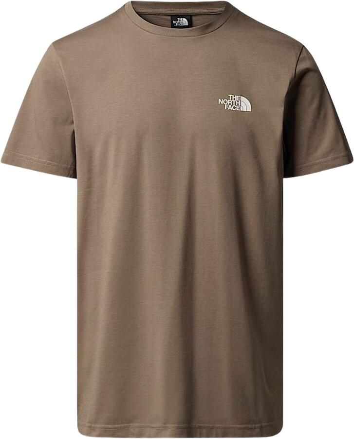 The North Face T-shirt met geribde ronde hals