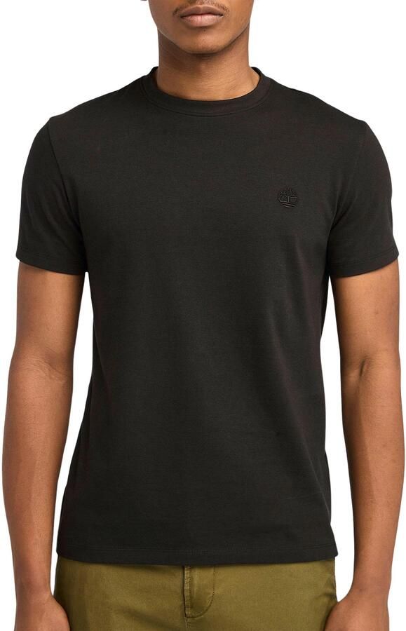 Timberland Zwart Katoenen T-shirt Textiel Upgrade Black Heren