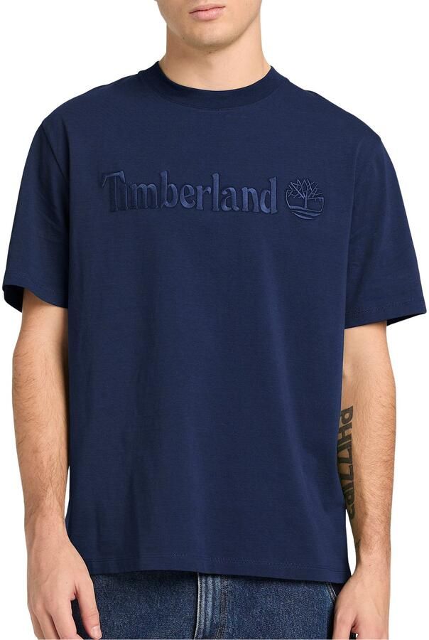 Timberland Casual Katoenen T-shirts voor Mannen Blue Heren