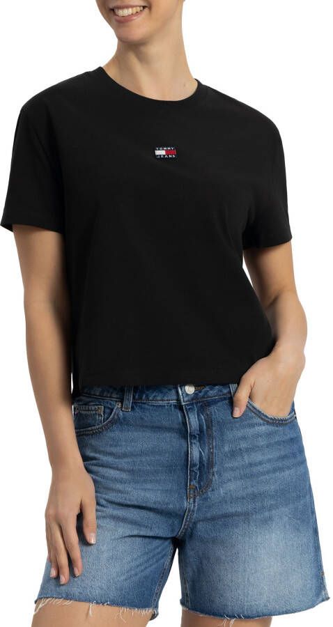 TOMMY JEANS T-shirt TJW CLS XS BADGE TEE met geborduurd logo op de borst