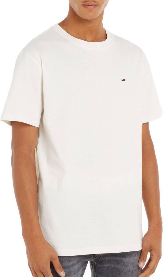 TOMMY JEANS T-shirt TJM CLSC SOLID TEE met een ronde hals