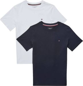 Tommy Hilfiger Underwear Shirt met korte mouwen met tommy hilfiger-logo-borduursel (set 2-delig Set van 2)
