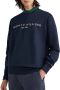 Tommy Hilfiger Tommy Logo Sweater Donkerblauw Mw0Mw11596 DW5 Blauw Heren - Thumbnail 4
