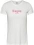 TOMMY JEANS Shirt met korte mouwen TJW SKINNY ESSENTIAL LOGO 1 SS met contrastrijke logoprint op borsthoogte - Thumbnail 1