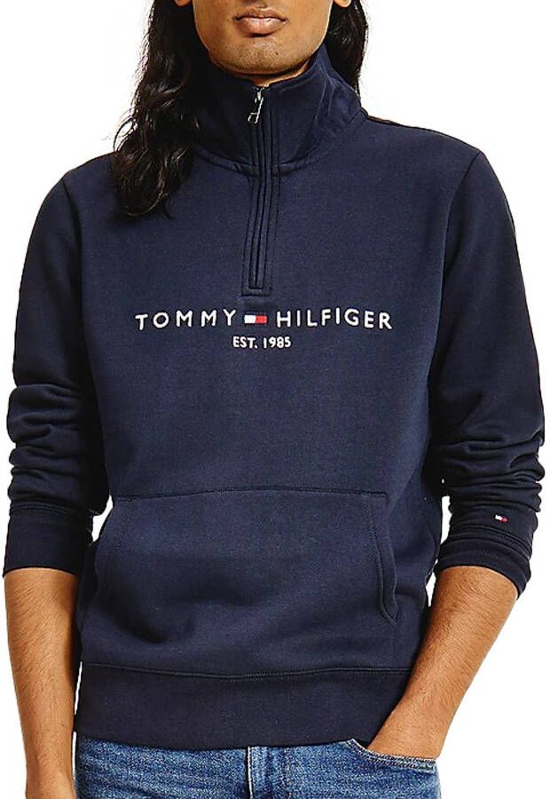Tommy Hilfiger Logo Mock Neck Sweater Heren