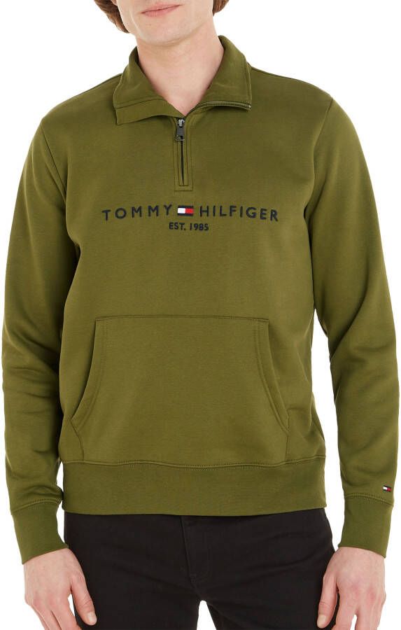 Tommy Hilfiger Logo Mock Neck Sweater Heren