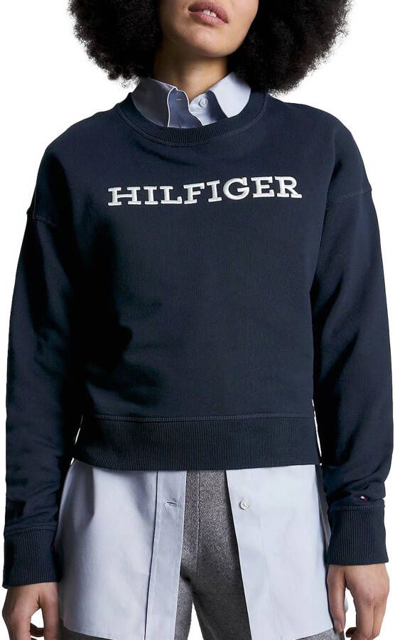 Tommy Hilfiger Monotype Embossed Sweater Dames