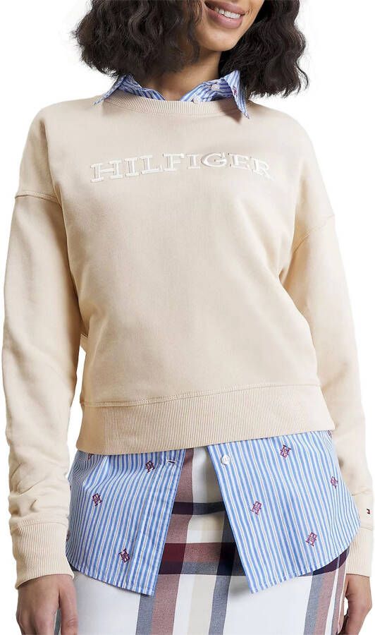 Tommy Hilfiger Sweatshirt van katoen met labeldetail