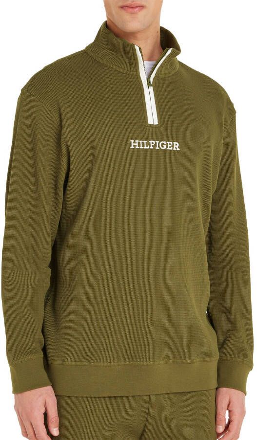 Tommy Hilfiger Monotype Half Zip Sweater Heren