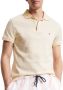 Tommy Hilfiger Mouline Tipped Slim Polo Beige Heren - Thumbnail 1