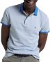 Tommy Hilfiger Poloshirt Mouline Tipped Lichtblauw - Thumbnail 1