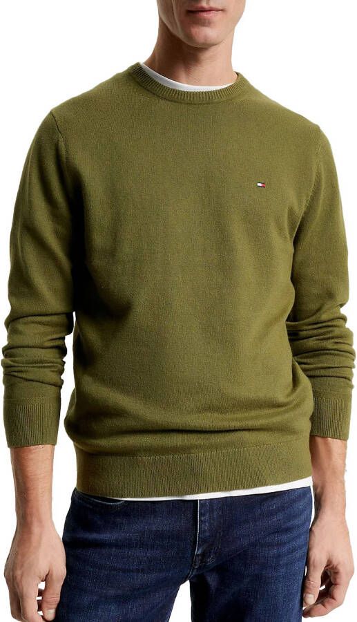 Tommy Hilfiger Moderne iconische katoen-kasjmier trui Green Heren