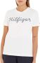 Tommy Hilfiger T-shirt REG ROPE PUFF PRINT C-NK SS met groot logo op de borst - Thumbnail 1
