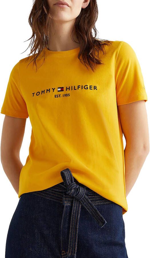 Tommy Hilfiger T-shirt REGULAR HILFIGER C-NK TEE SS met merklabel
