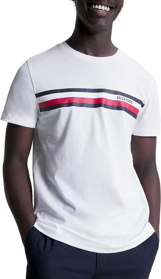 Tommy Hilfiger RWB Monotype Chest Stripe Shirt Heren