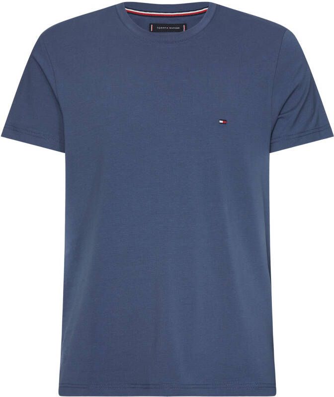 Tommy Hilfiger T shirt met biologisch katoen faded indigo