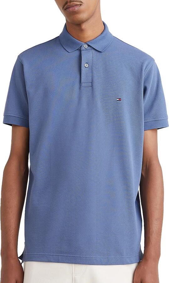 Tommy Hilfiger Heren Blauw 1985 Regular Korte Mouw Polo Blue Heren - Foto 2